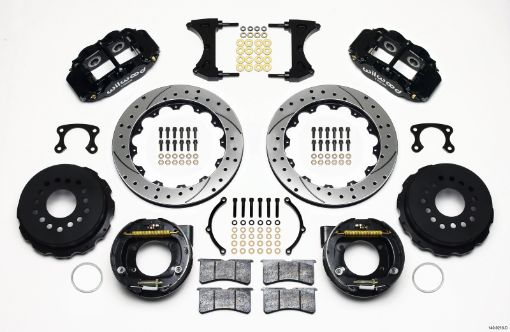 Picture of Wilwood Narrow Superlite 4R Rear P - Brk Kit 12.88in Drilled Big Ford New Style 2.36in Offset