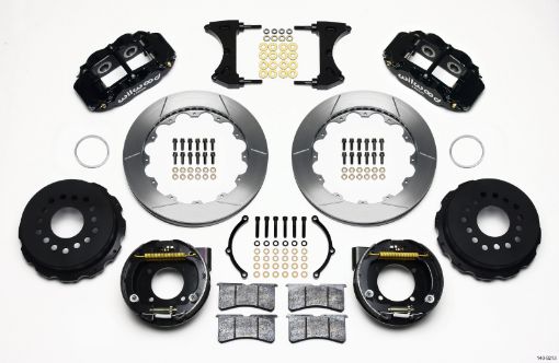 Picture of Wilwood Narrow Superlite 4R Rear P - Brk Kit 12.88in Chevy 12 Bolt w C - Clips