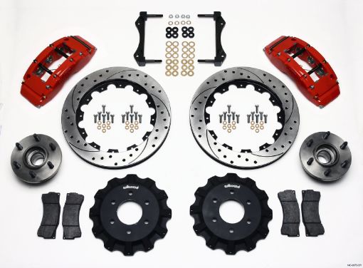 Picture of Wilwood TC6R Front Kit 16.00in Drilled Red 2004 - 2008 Ford F150