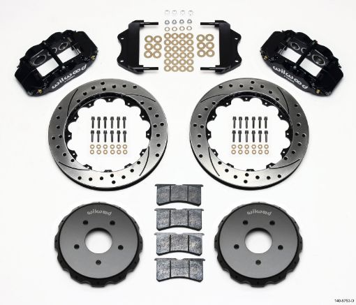 Picture of Wilwood Narrow Superlite 6R Front Hat Kit 13.06in Drilled 2004 - 2006 Pontiac GTO