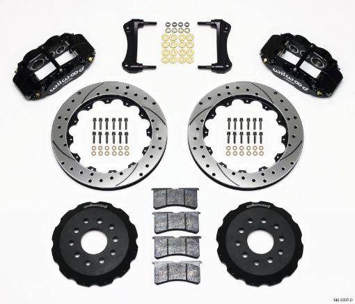 Picture of Wilwood Narrow Superlite 6R Front Hat Kit 12.88in Drilled 88 - 93 Corvette C4