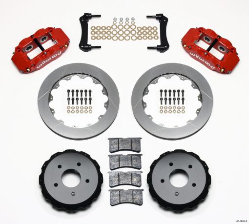 Picture of Wilwood Narrow Superlite 4R Rear Kit 12.88in Red 97 - 04 Corvette C5Z06