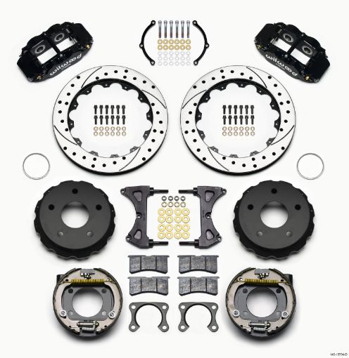 Picture of Wilwood Narrow Superlite 4R Rear P - Brk Kit 12.88in Drilled Big Ford 2.00in Off Bronco 5 x 5.50