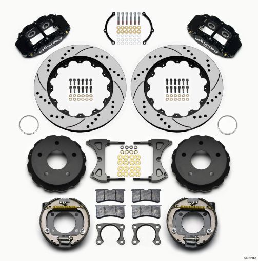 Picture of Wilwood Narrow Superlite 4R Rear P - Brk Kit 14.00in Drilled Big Ford 2.00in Off Bronco 5 x 5.50