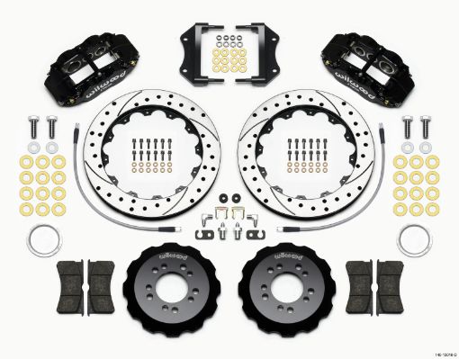Picture of Wilwood Narrow Superlite 6R Front Hat Kit 12.88in Drilled 2013 - Up Ford Focus ST w Lines