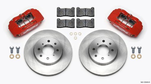 Picture of Wilwood DPHA Front Caliper Rotor Kit Red Honda Acura w 262mm OE Rotor