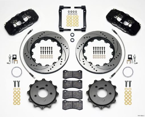 Picture of Wilwood AERO4 Rear Kit 14.25in Drilled 2008 - 2009 Pontaic G8 wLines