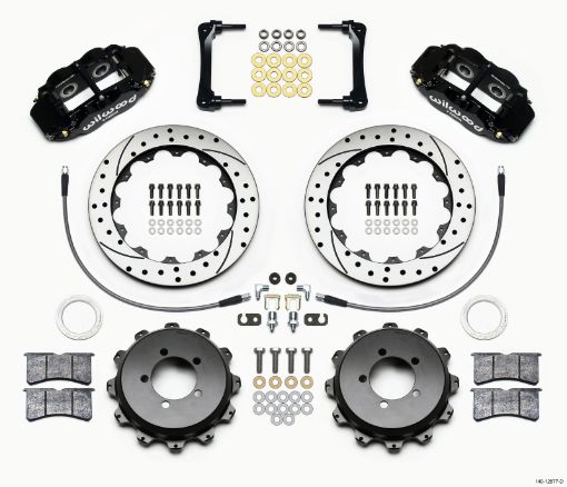 Picture of Wilwood Narrow Superlite 4R Rear Kit 12.88in Drilled 2008 - 2012 Subaru WRX wLines
