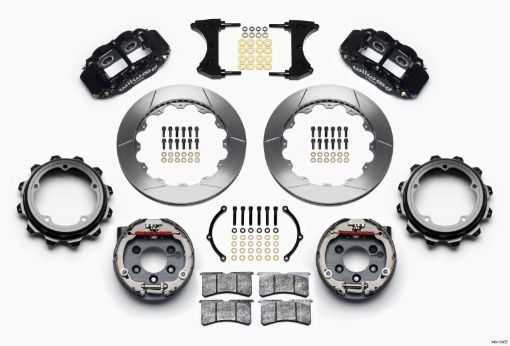 Picture of Wilwood Narrow Superlite 4R Rear P - Brk Kit 12.88in Strange Eng Floater 3.49in Offset