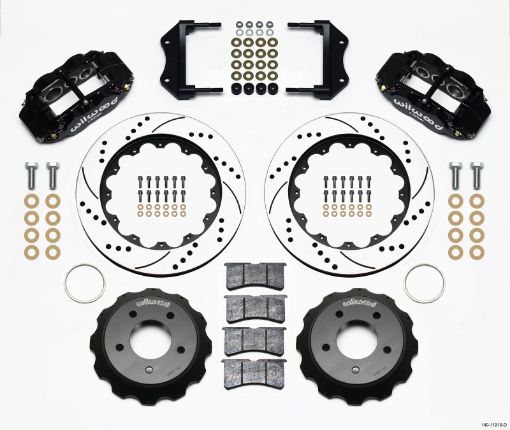 Picture of Wilwood Narrow Superlite 6R Front Hat Kit 14.00in Drilled 84 - 87 Corvette C4