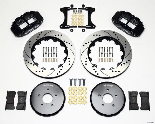 Picture of Wilwood Narrow Superlite 6R Front Hat Kit 14.00in Drilled Nissan 370ZFiti G37