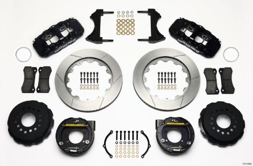 Picture of Wilwood AERO4 Rear P - Brake Kit 14.00in Ford 8.8 w2.5in Offset - 5 Lug