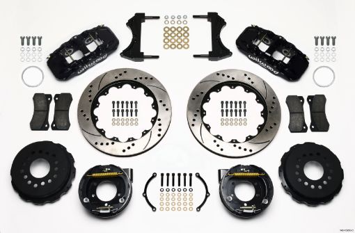 Picture of Wilwood AERO4 Rear P - Brake Kit 14.00in Drilled 2005 - 2014 Mustang