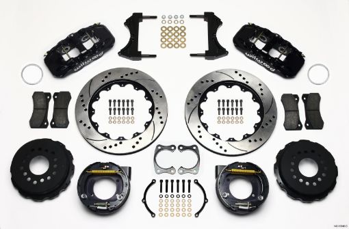 Picture of Wilwood AERO4 Rear P - Brake Kit 14.00in Drilled Big Ford New Style 2.50in Offset