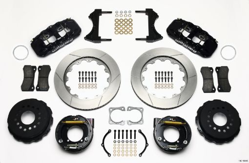 Picture of Wilwood AERO4 Rear P - Brake Kit 14.00in Chevy 12 Bolt - Spec 3.15in Brng