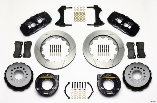 Picture of Wilwood AERO4 Rear P - Brake Kit 14.00in Chevy C - 10 2.42 Offset 5 - lug