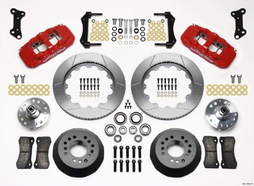 Picture of Wilwood AERO6 Front Hub Kit 14.00 Red 67 - 69 Camaro 64 - 72 Nova Chevelle
