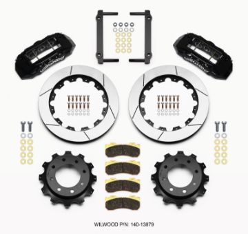 Picture of Wilwood TX6R Rear Kit 16.00in Black 1999 - 2010 GM Trk 2500 HD 4.84 Cntr