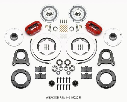 Picture of Wilwood Forged Dynalite - M Front Kit 10.75in Red 1950 - 1955 MG - TDTF