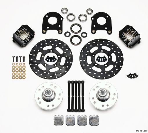 Picture of Wilwood Dynalite Single Front Drag Kit Drilled Rotor 71 - 80 PintoMustang II Disc Drum