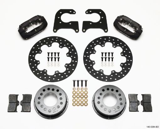 Picture of Wilwood Forged Dynalite Rear Drag Kit Drilled Rotor 58 - 64 OldsPontiac 12in Studs
