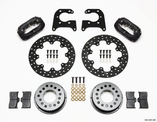 Picture of Wilwood Forged Dynalite Rear Drag Kit Drilled Rotor Big Ford 2.36in Offset