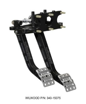 Picture of Wilwood Adjustable - Trubar Dual Pedal - Brake Clutch - Rev. Swing Mount - 6.251 Brake 5.11 Clutch