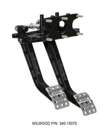 Picture of Wilwood Adjustable - Trubar Dual Pedal - Brake Clutch - Rev. Swing Mount - 6.251 Brake 5.11 Clutch