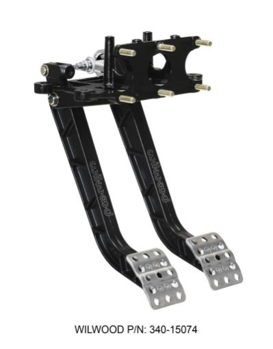 Picture of Wilwood Adjustable - Trubar Dual Pedal - Brake Clutch - Rev. Swing Mount - 6.251