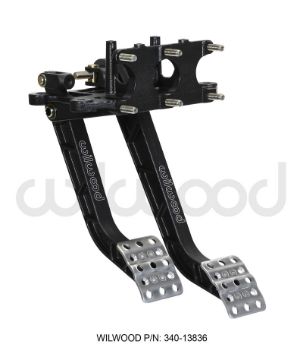 Picture of Wilwood Adjustable Dual Pedal - Brake Clutch - Rev. Swing Mount - 6.251 Brake 5.11 Clutch