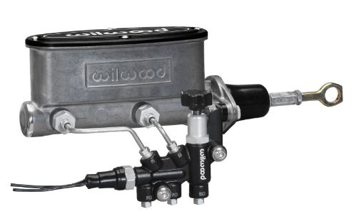 Picture of Wilwood HV Tandem MC Kit w LH Bracket Prop Valve - 78in Bore - WPushrod - Early Mustang