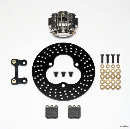 Picture of Wilwood Dynapro Single LW Left Front Kit - Midget 10.20in Aluminum Drilled Rotor