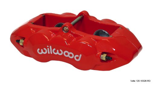 Picture of Wilwood Caliper - D8 - 4 Rear Red 1.38in Pistons 1.25in Disc