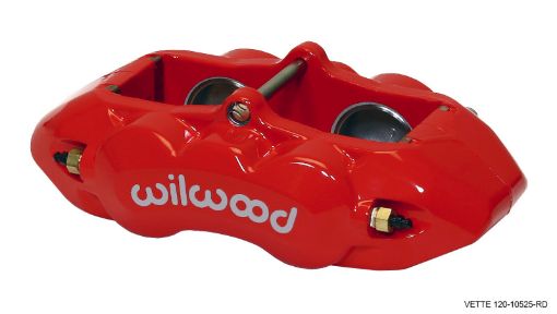 Picture of Wilwood Caliper - D8 - 4 Front Red 1.88in Pistons 1.25 Disc