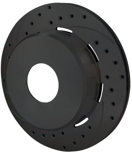 Picture of Wilwood Rotor - 1.91in Offset - SRP - BLK - Drill - RH 11.00 x .810 - Blank