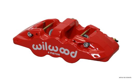 Picture of Wilwood Caliper - Aero4 - Red 1.121.12in Pistons 1.10in Disc