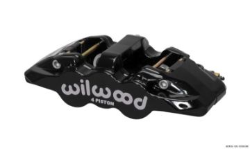 Picture of Wilwood Caliper - Aero4 - Black 1.121.12in Pistons 1.10in Disc