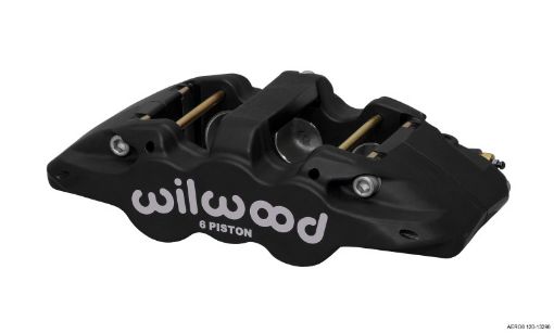 Picture of Wilwood Caliper - Aero6 - LH - Black Anodize 1.751.381.38in Pistons 1.25in Disc