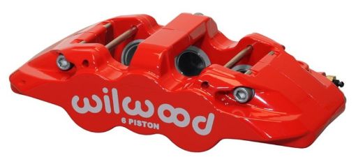 Picture of Wilwood Caliper - Aero6 - RH - Red 1.751.381.38in Pistons 1.25in Disc