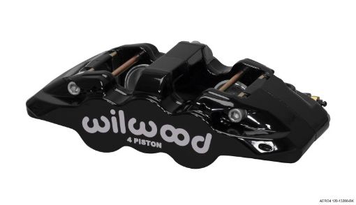 Picture of Wilwood Caliper - Aero4 - LH - Black 1.881.62in Pistons 1.25in Disc