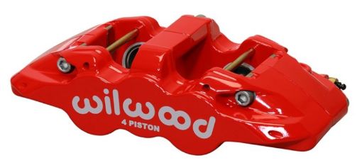 Picture of Wilwood Caliper - Aero4 - RH - Red 1.621.38in Pistons 1.25in Disc