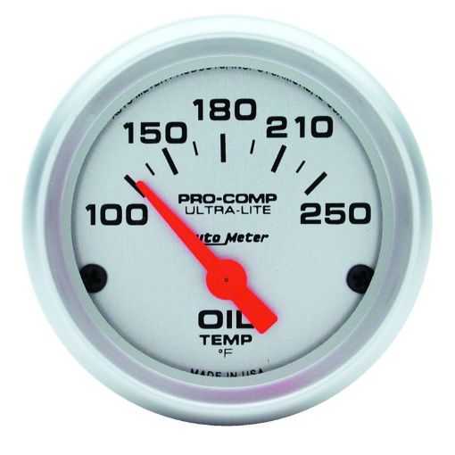Picture of Autometer Ultra - Lite 52mm 100 - 250 Deg F Electronic Oil Temperature Gauge