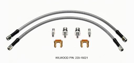 Picture of Wilwood Flexline Kit 18 inch - 3 38 - 24 IF 18 NPT Straight
