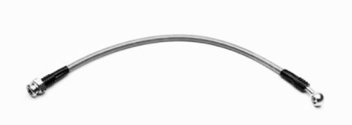 Picture of Wilwood 15in OAL Flexline - 3 Hose to 45 Deg. Block M10 x 1.00 Bubble Flare