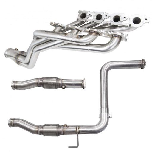 Picture of Kooks 07 Toyota Tundra 1 - 78in x 3in Stainless Steel Long Tube Headers w 3in OEM Catted Connection