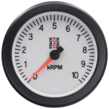 Picture of Autometer Stack Sport 88mm 0 - 10K RPM Tachometer - White