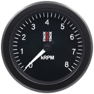 Picture of Autometer Stack Sport 88mm 0 - 8K RPM Tachometer - Black
