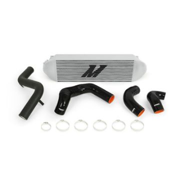 Picture of Mishimoto 2013 Ford Focus ST Silver Intercooler w Black Pipes