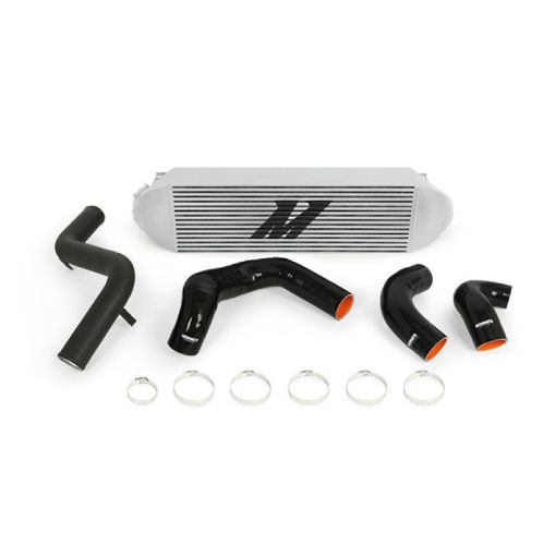 Picture of Mishimoto 2013 Ford Focus ST Silver Intercooler w Black Pipes