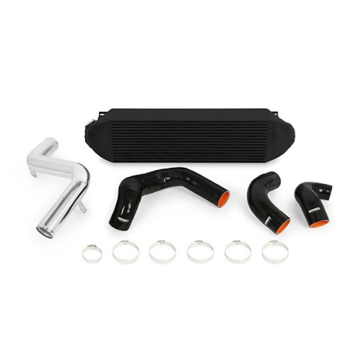 Picture of Mishimoto 2013 Ford Focus ST Black Intercooler w Polished Pipes